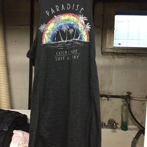 MIKEN sleeveless tunic bathing suit coverup